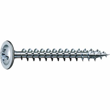 Саморез d3.5х25, универсальный с полукруглой головкой и прессшайбой PZ, оцинкованный