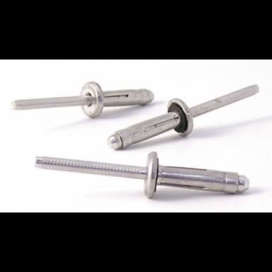 Заклёпка вытяжная d5.2х22, DIN 7337 A лепестковая распорная, Алюминий (AL/AL)