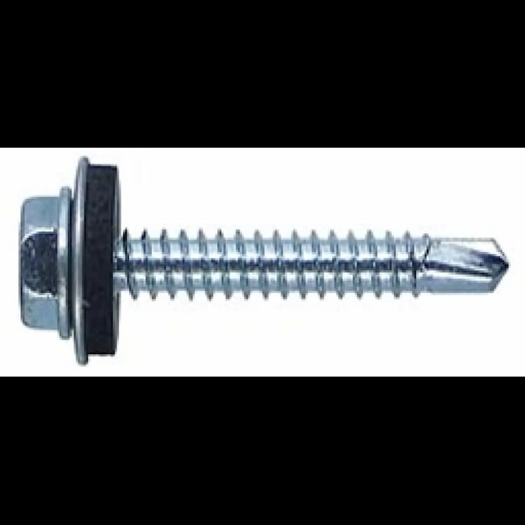 Саморез d6.3х25, кровельный по стали до 5 мм шайба EPDM SW10, оцинкованный