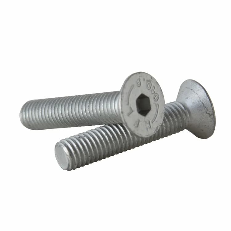 Винт 10.9 М10х35, DIN 7991 / ISO 10642 с потайной головкой и внутренним шестигранником, цинковые хлопья