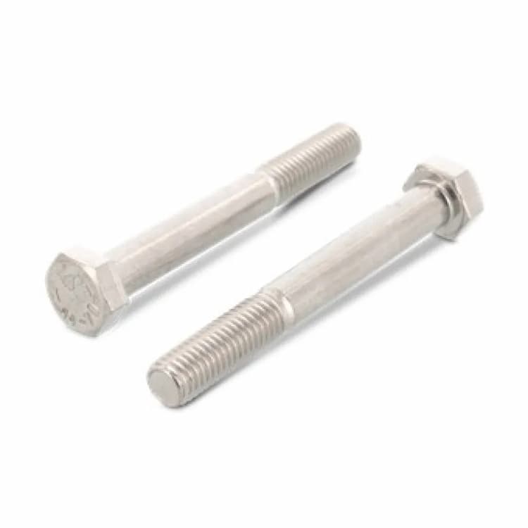 Болт М18х160, DIN 931 / ISO 4014 с шестигранной головкой и неполной резьбой, нержавеющая сталь А4-70