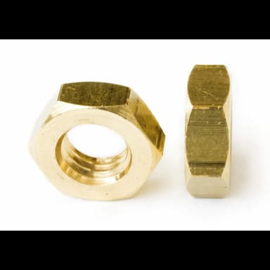 Гайка G 3/4", DIN 431 B шестигранная низкая с трубной резьбой, латунь