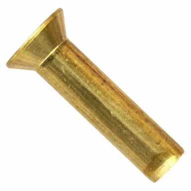 Заклёпка под молоток d4х12, DIN 6792 с потайной головкой, латунь