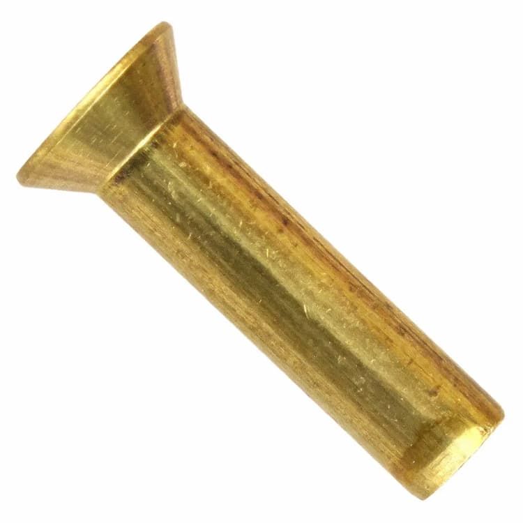 Заклёпка под молоток d4х12, DIN 6792 с потайной головкой, латунь