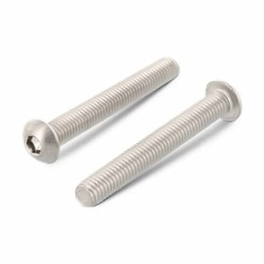 Винт М4х45, ISO 7380-1 с полукруглой головкой и внутренним шестигранником, нержавеющая сталь А2