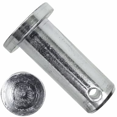 Штифт d16х65, DIN 1444 B / ISO 2341, цилиндрический с отверстием под шплинт, оцинкованный