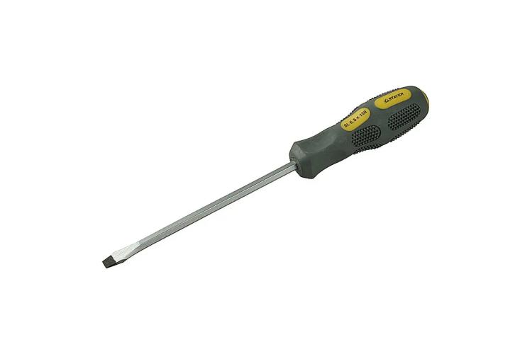 Отвёртка SL6.5х150 ударная, STAYER MAX-GRIP 25823-06-150 G
