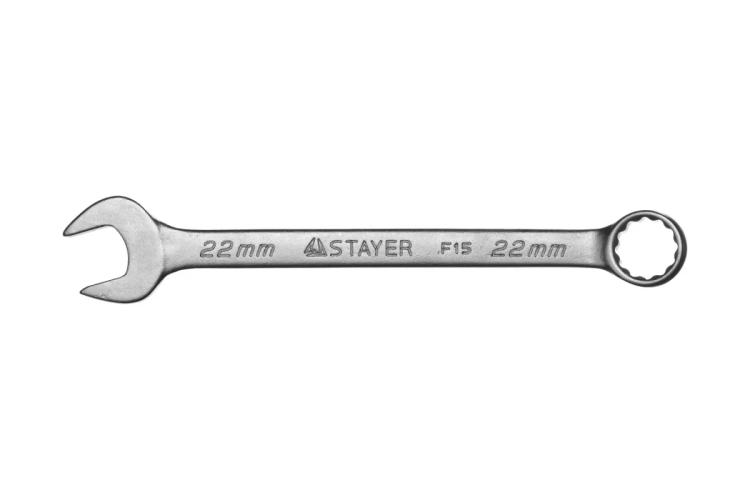 Ключ 22 мм комбинированный, STAYER MASTER 27085-22