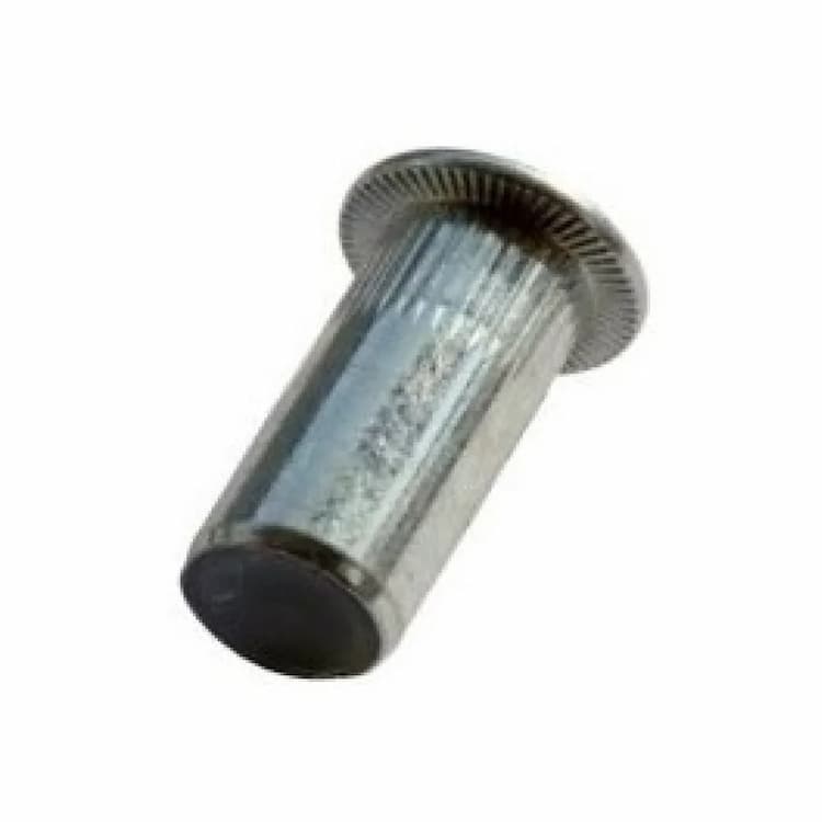 Заклёпка гаечная М5х19, цилиндрическая с цилиндрическим бортиком с рифлением, закрытая, нержавеющая сталь А2