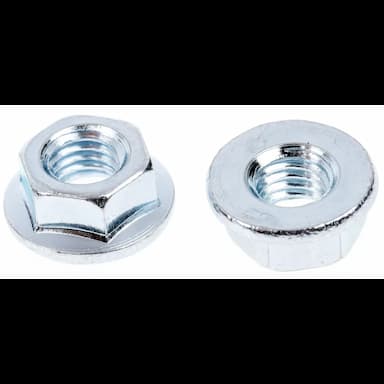 Гайка 10 М8, DIN 6923 / ISO 4161 c фланцем, оцинкованная