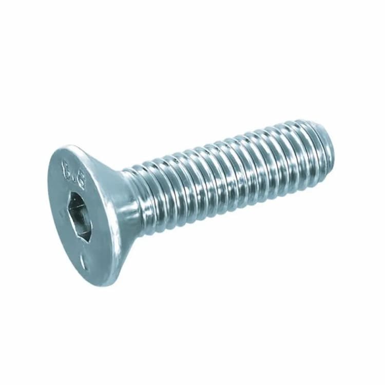 Винт 8.8 М6х40, DIN 7991 / ISO 10642 с потайной головкой и внутренним шестигранником, оцинкованный