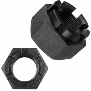 Гайка 10 М20, DIN 935 / ISO 7035 корончатая шестигранная