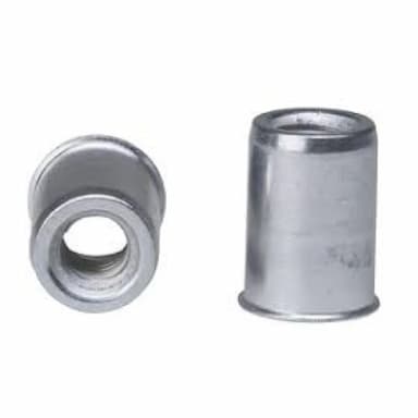 Заклёпка гаечная М6х14 (0.5–2.5), цилиндрическая с уменьшенным бортиком, оцинкованная