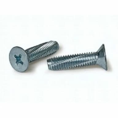Винт М3х16, DIN 7516 D резьбонарезающий с потайной головкой PH, оцинкованный