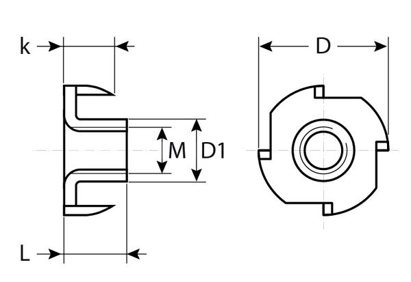 DIN 1624 — чертёж