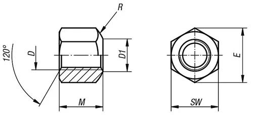 DIN 6330 — чертёж