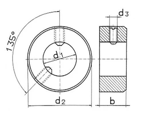 DIN 703 — чертёж
