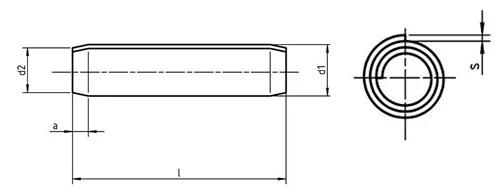 DIN 7344 — чертёж
