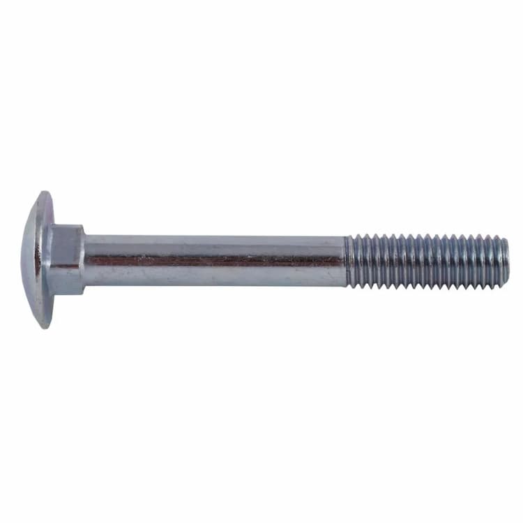 Болт 8.8 М6х10, DIN 603 / ISO 8677 мебельный с полукруглой головкой и квадратным подголовком, оцинкованный