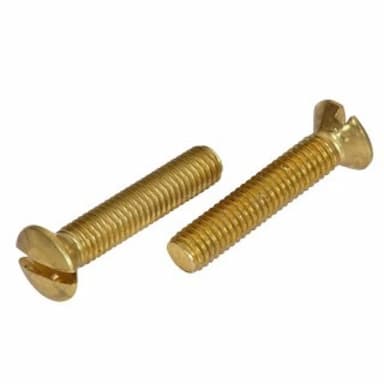 Винт М4х20, DIN 964 с полупотайной головкой и прямым шлицем, латунь