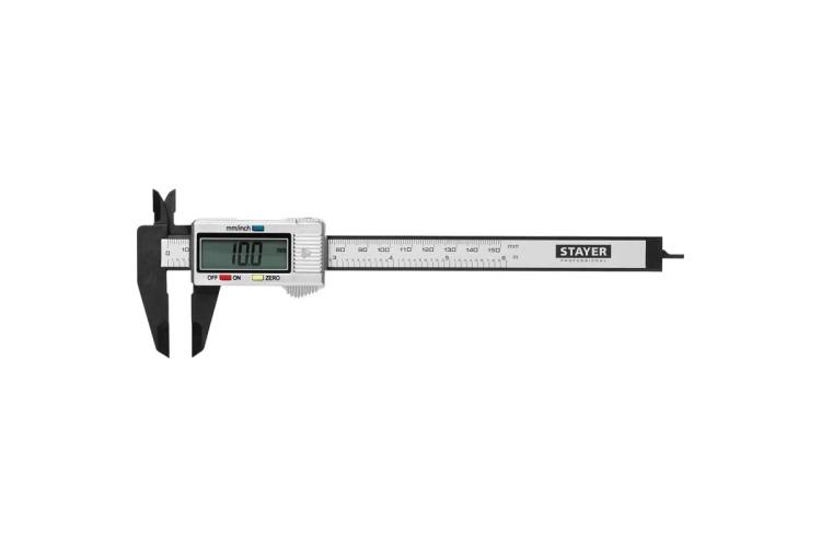 Штангенциркуль 150 мм цифровой, STAYER 34411-150