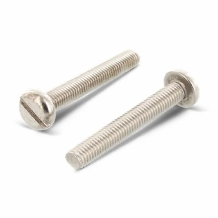 Винт М4х6, DIN 85 / ISO 1580 с полукруглой головкой и прямым шлицем, нержавеющая сталь А2