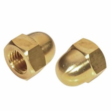 Гайка М24, DIN 1587 колпачковая, латунь