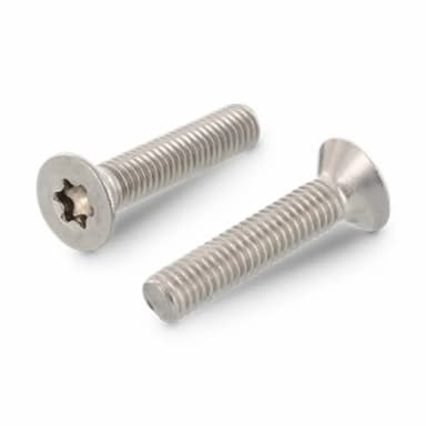 Винт М4х10/10, DIN 965 / ISO 14581 с потайной головкой TORX20 и внутренним приводом, нержавеющая сталь А2