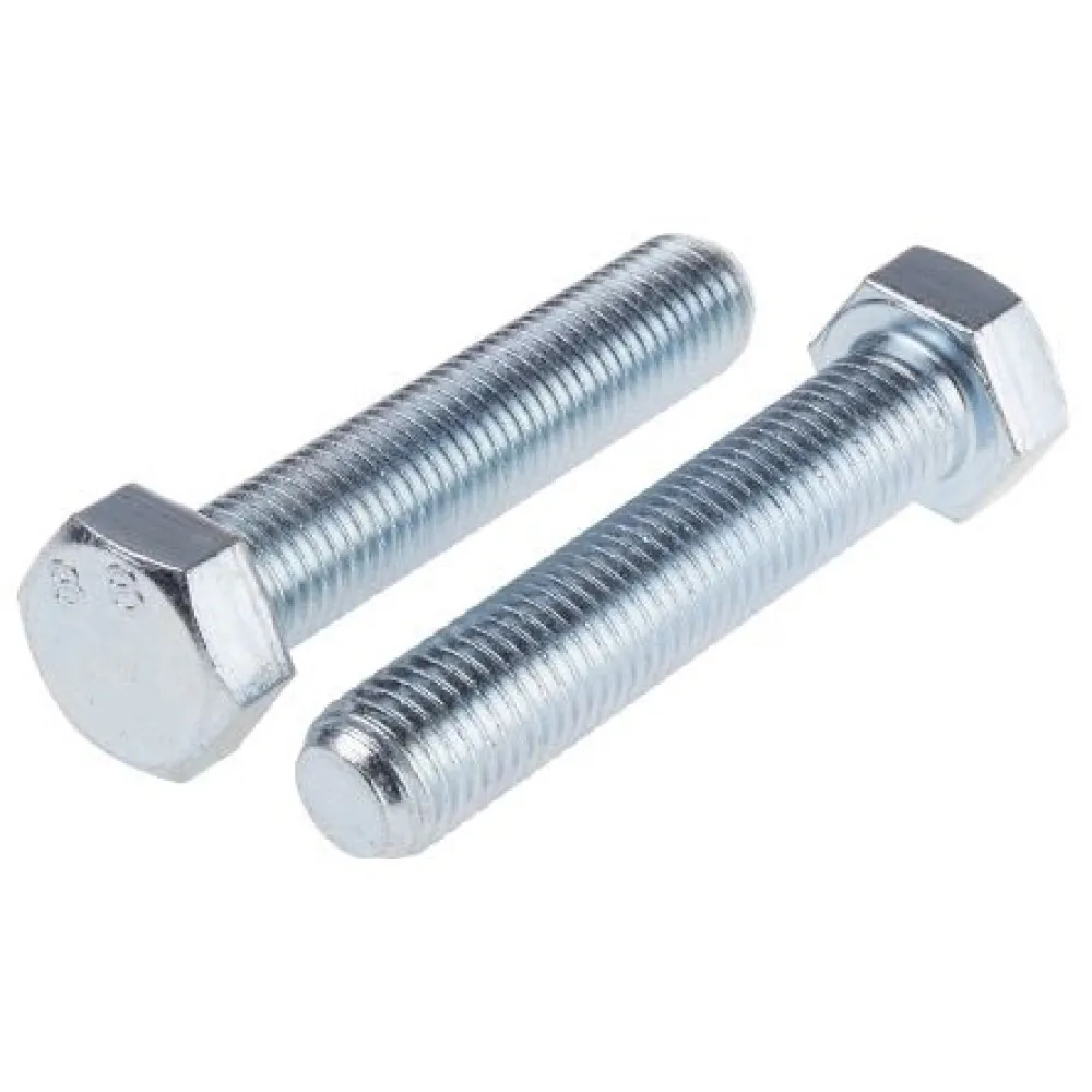 Болт 8.8 М6х55, DIN 933 / ISO 4017 с шестигранной головкой и полной резьбой, оцинкованный