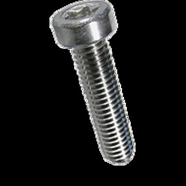 Винт 08.8 М3х12, DIN 7984 / ISO 14580 с уменьшенной цилиндрической головкой TORX и внутренним приводом, оцинкованный