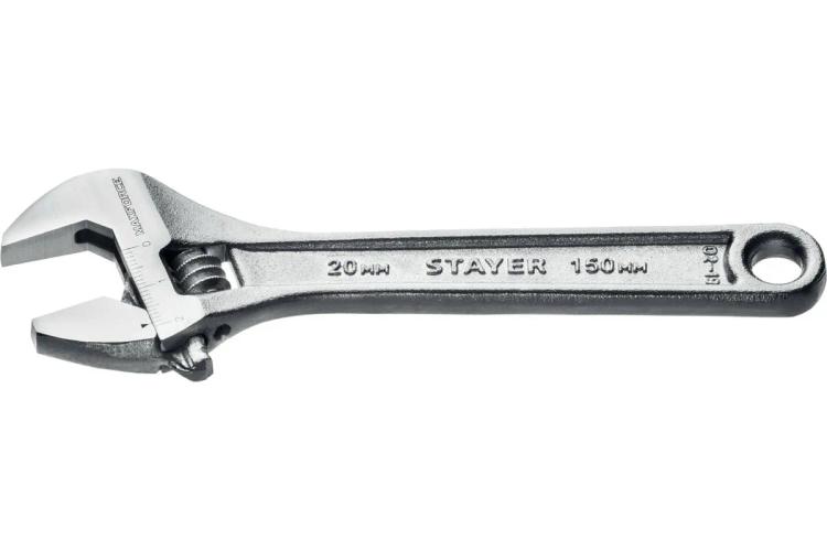 Ключ разводной до 20 мм, длина 150 мм, STAYER MASTER MAX-Force 2725-15_z01