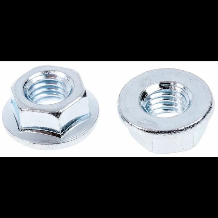 Гайка 10 М12, DIN 6923 / ISO 4161 c фланцем, оцинкованная