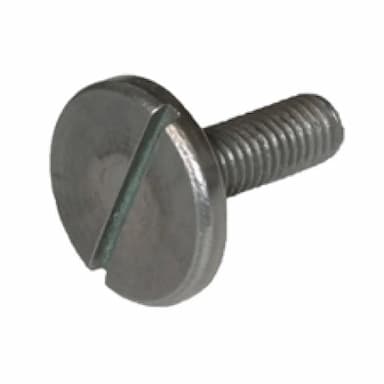 Винт 4.8 М5х10, DIN 921 с большой плоской головкой с прямым шлицем