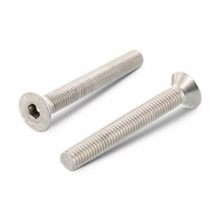 Винт М16х25, DIN 7991 / ISO 10642 с потайной головкой и внутренним шестигранником, нержавеющая сталь А4