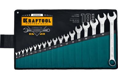 Набор ключей 6–32 комбинированных, 18 предметов, KRAFTOOL 27079-H18_z01