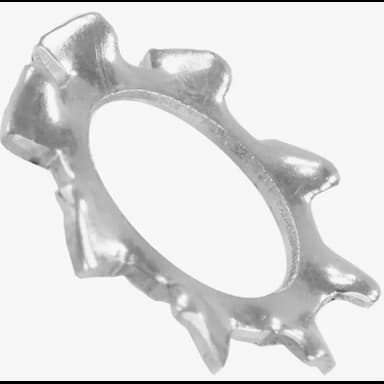 Шайба М4 d4.3, DIN 6797 A пружинная с внешними зубьями, оцинкованная