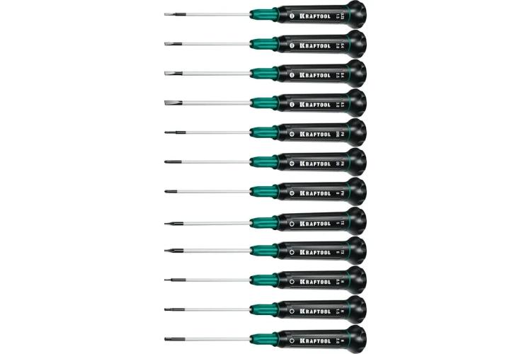 Набор отвёрток для точных работ 12 предметов, KRAFTOOL Precision 25689