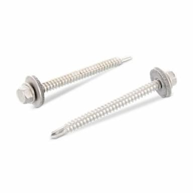 Саморез d5.5х65, кровельный по алюминию до 5 мм шайба EPDM SW8, нержавеющая сталь А2