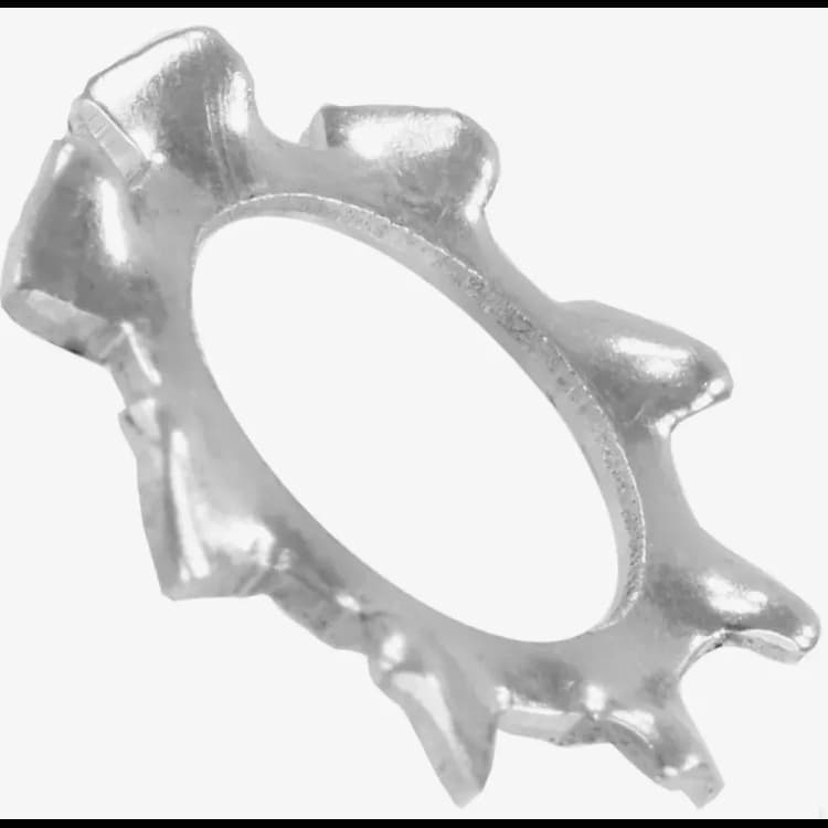 Шайба М3 d3.2, DIN 6797 A пружинная с внешними зубьями, оцинкованная