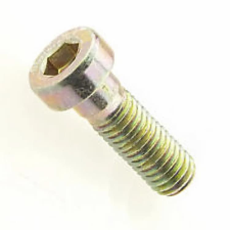 Винт 08.8 М6х25, DIN 6912 с уменьшенной цилиндрической головкой и внутренним шестигранником, оцинкованное желтое