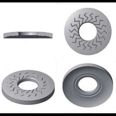 Шайба М8, ART 88125 стопорная с насечкой широкая TECKENTRUP b, цинковые хлопья