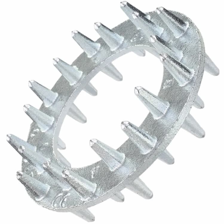 Шайба М12 d2-50, DIN 1052 для деревянных конструкций с двусторонней шиповкой (тип geka), оцинкованная