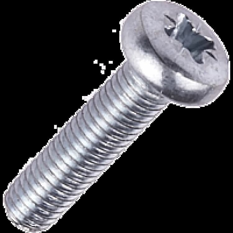 Винт М4х6, DIN 7985 / ISO 7045 с полукруглой головкой PZ, оцинкованный