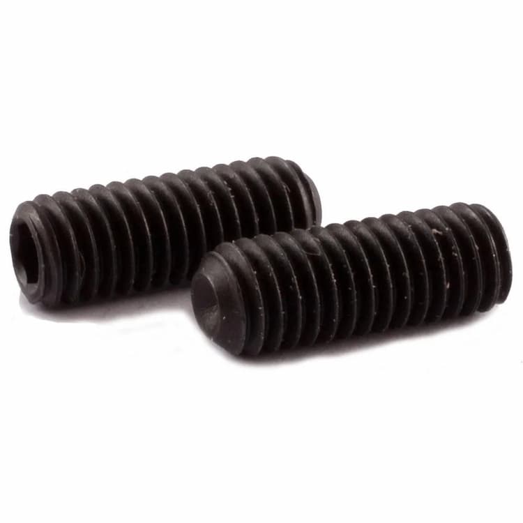 Винт 45H М4х6, DIN 916 / ISO 4029 установочный с внутренним шестигранником и засверленным концом (12.9)