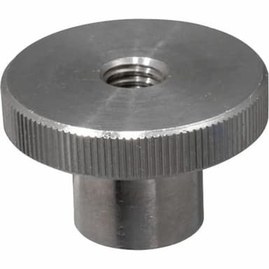 Гайка М3, DIN 466 круглая рифлёная с накатанной головкой высокая