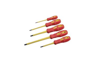 Набор диэлектрических отвёрток 5 предметов, STAYER MAX-GRIP Insulated 25830-H5 G