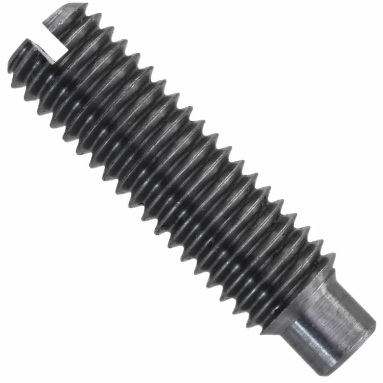 Винт 14H М10х50, DIN 417 / ISO 7435 установочный с цилиндрическим концом и прямым шлицем (6.8)