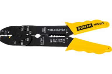 Стриппер 0,75–6 мм² механический многофункциональный, STAYER MS-20 2265-21_z01