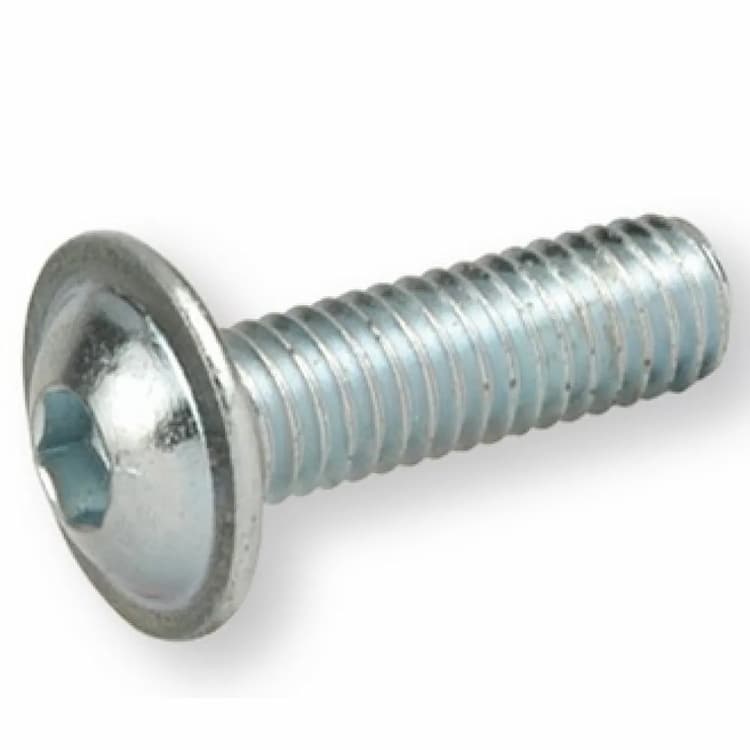 Винт 10.9 М8х14, ISO 7380-2 с полукруглой головкой с фланцем и внутренним шестигранником, оцинкованный