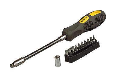 Отвёртка с битами, набор 12 предметов, STAYER MAX-GRIP 2590-H12 G